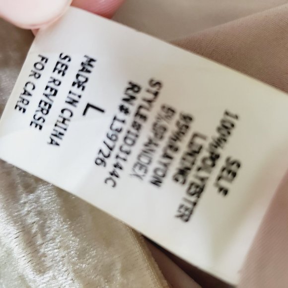 Lulus Oh, Behave! Beige Velvet Bodycon Long Sleeve Dress Crushed Velvet , Sz L - Picture 11 of 12